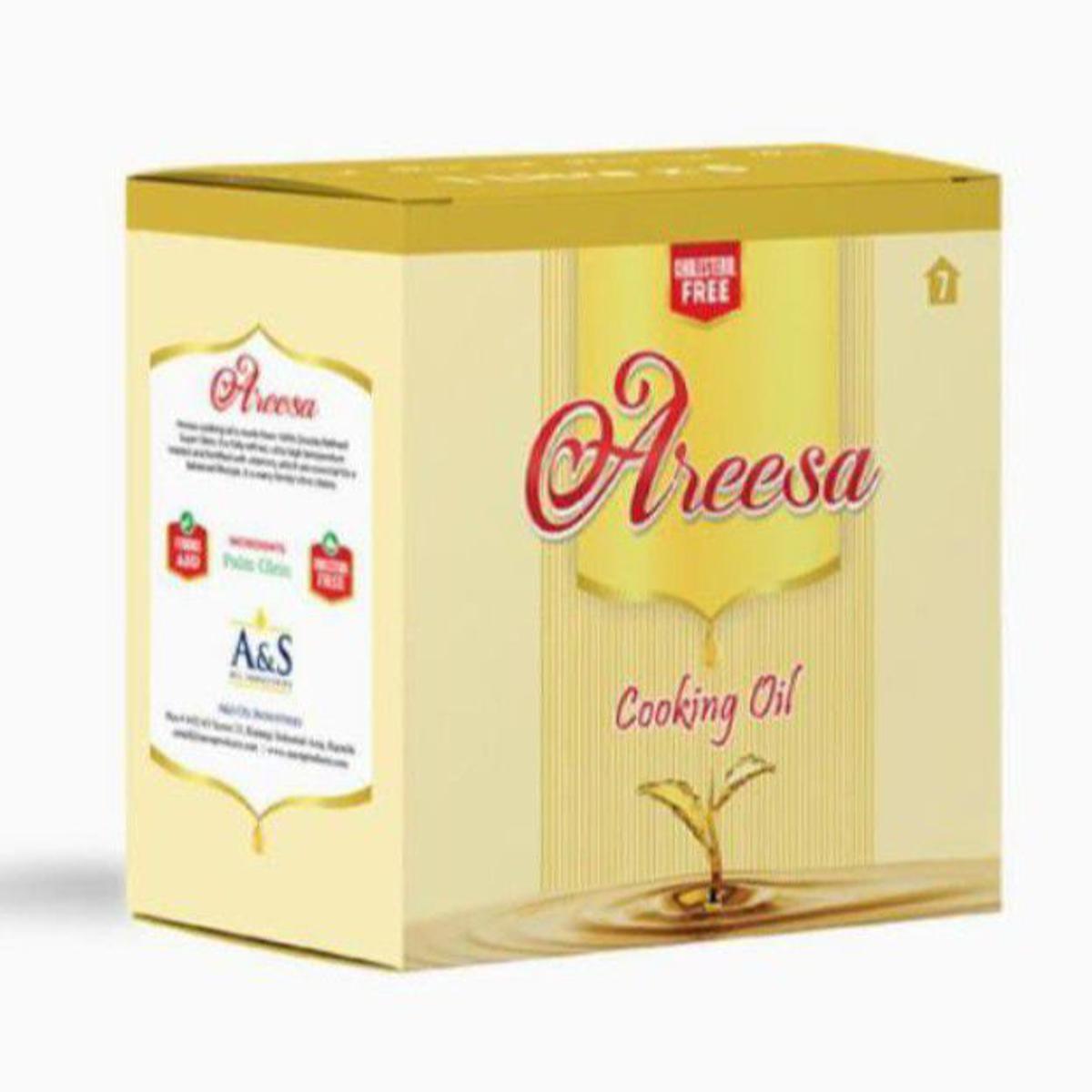 AREESA COOKING OIL 900ML 5P POUCH CTN.