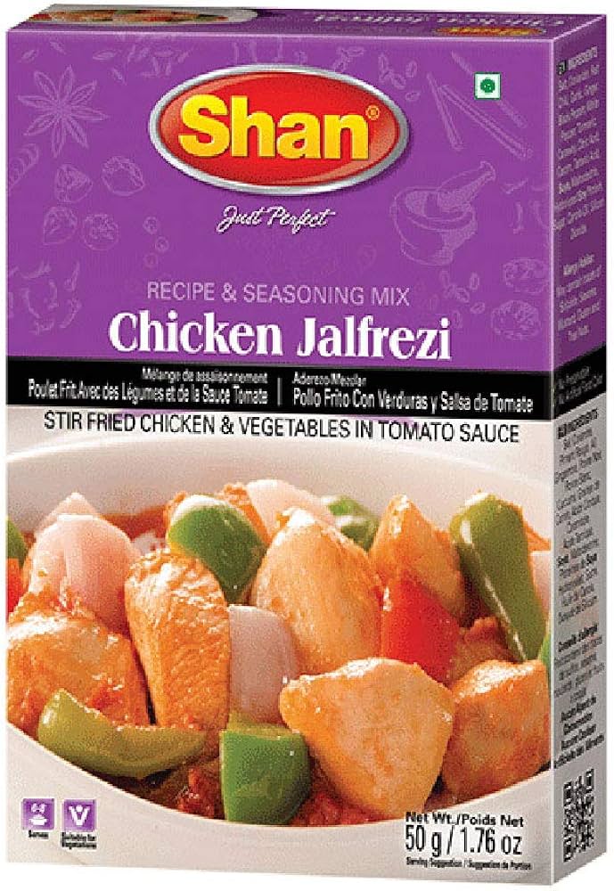 Shan Chicken Jalfrezi Recipe And Seasoning Mix 50g