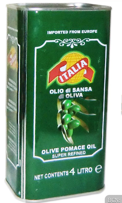 Italia Olive Oil Pomace Tin Imported 4L