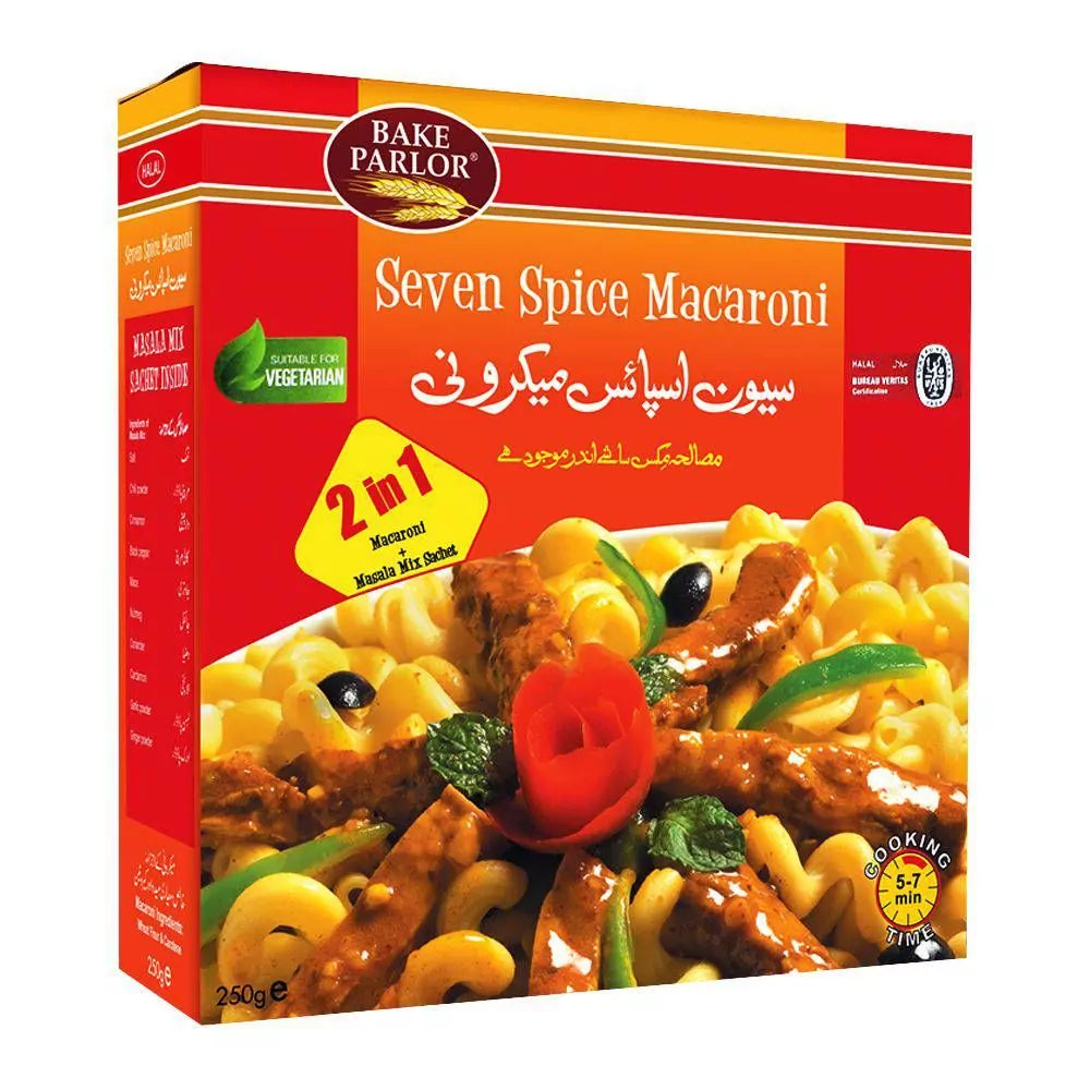 BACK PARLOR SEVEN SPCE MACRONI 250G BOX.