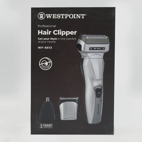 Westpoint Professional Hair Clipper Silver 3W WF-6613 1 Unit