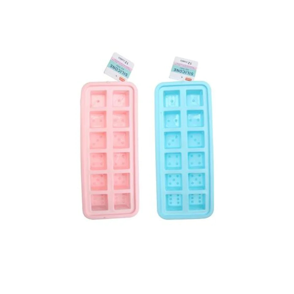 Daiso Silicone Ice Tray Random Color (12 Cubes) 1pc