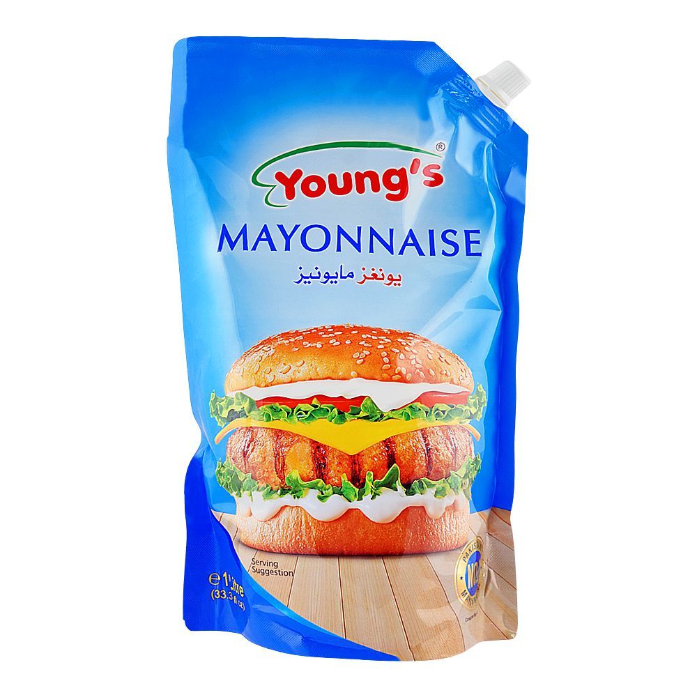 YOUNG'S MAYONAISE FRENCH STAND UP POUCH 1000ML.