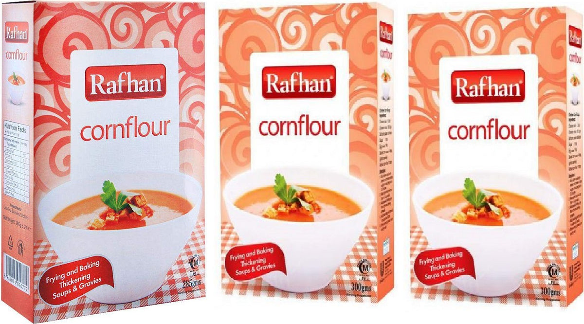 RAFAN CORN FLOUR 275G BOX.