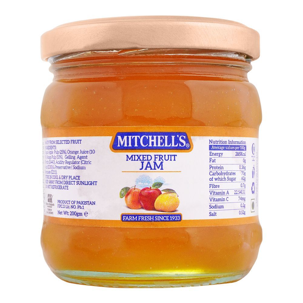MITCHILL'S MIX FRUIT JAM 200G.