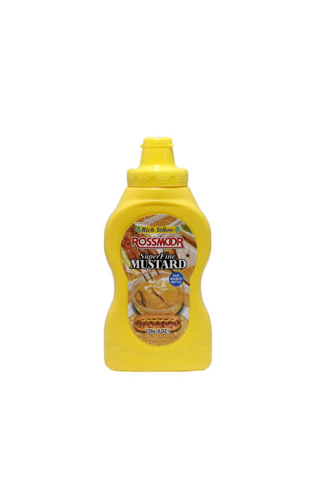ROSSMOOR IMPORTED MUSTARD PASTE BOTTLE 225G.