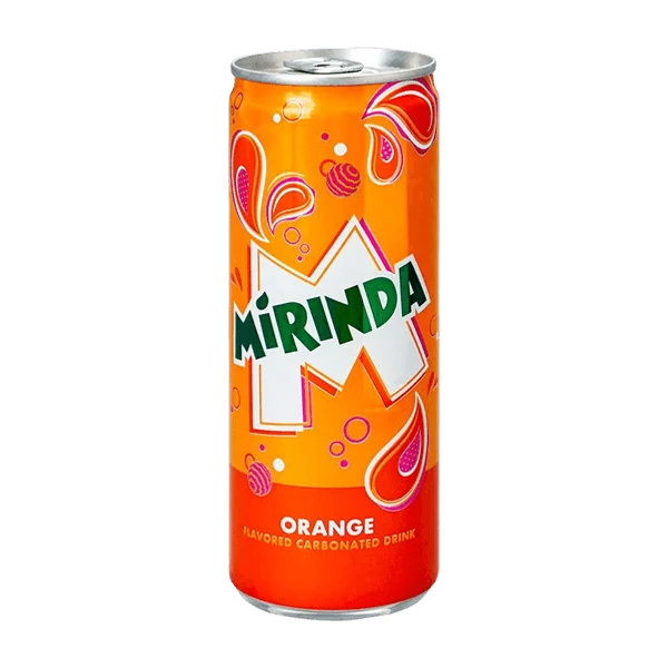Mirinda Orange Flavor Drink Can 250ml