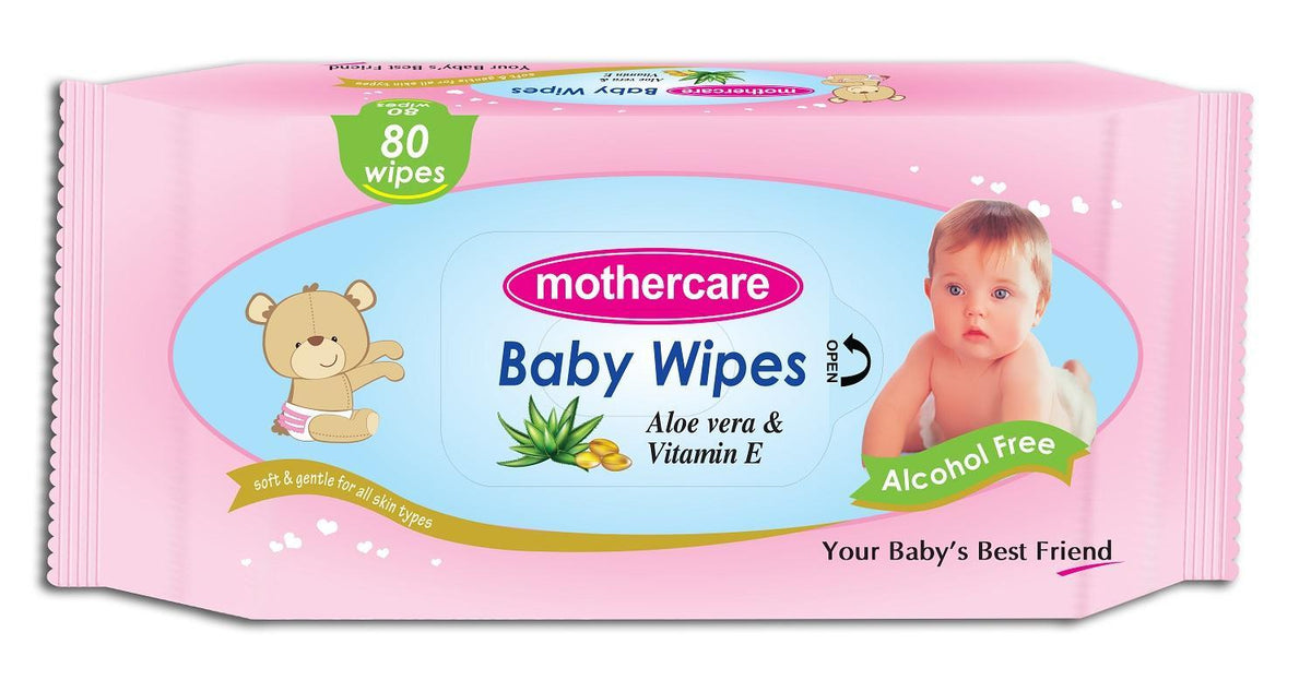 Mother Care Baby Fragrance Free Wipes - 60 pieces | 1 packet