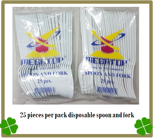 Disposable Plastic Spoon 25 Pieces
