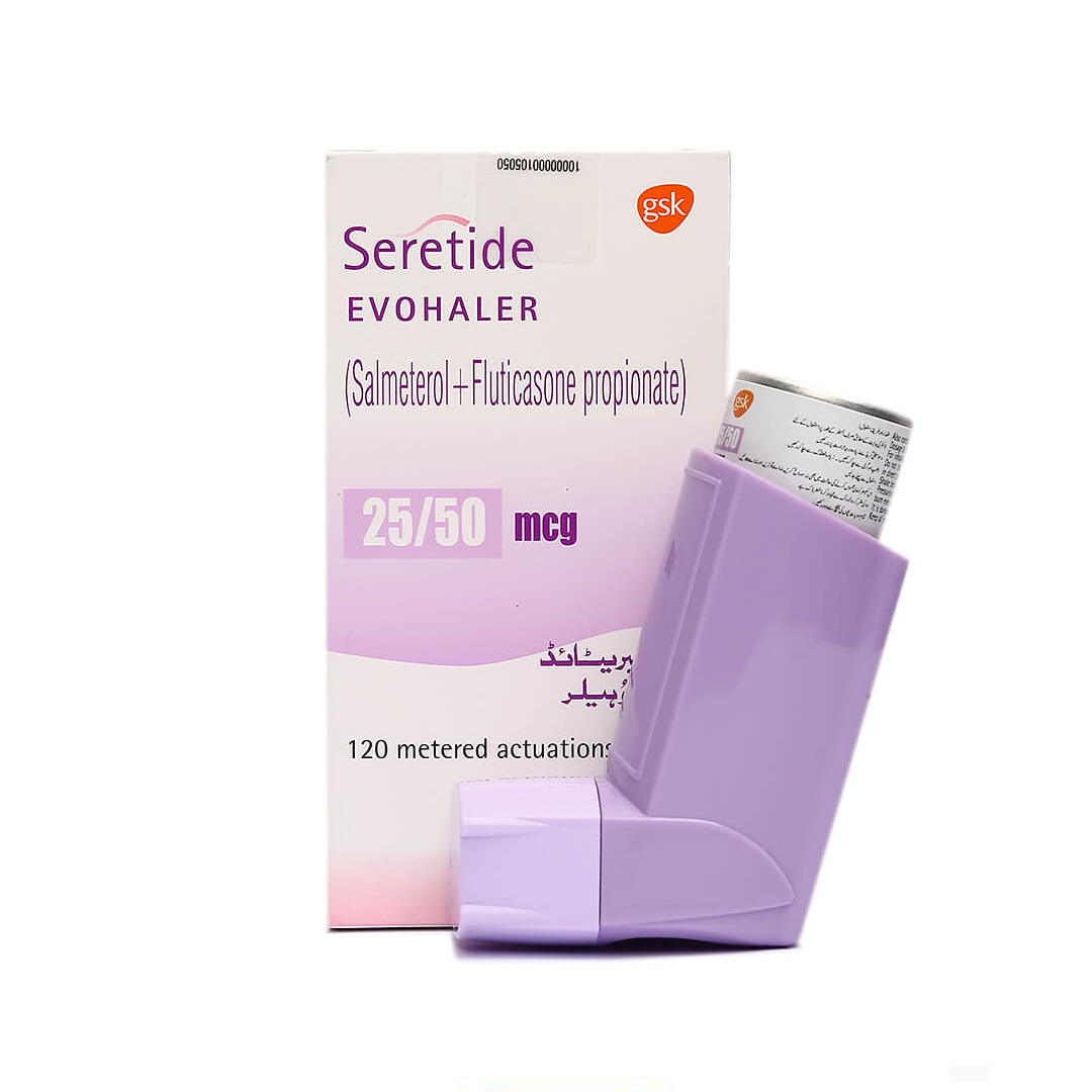 GSK Evohaler Seretide 25/50mcg 120 Actuations