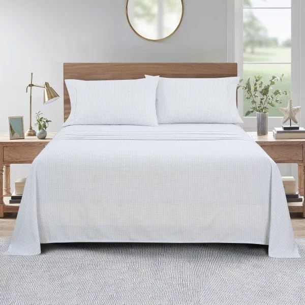Bed Sheet T250 100% Cotton Sateen (Printed Sheet Set, Design 3, King Size)