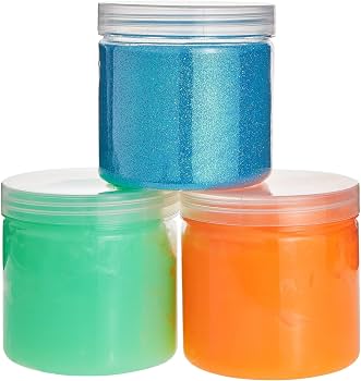 Small Plastic Slime 4 Colour Set Jar 4 Pieces