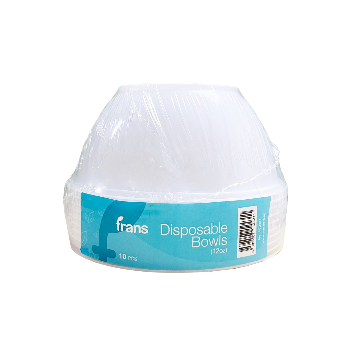 Frans Disposable Plastic Bowls 12oz 10 Pieces