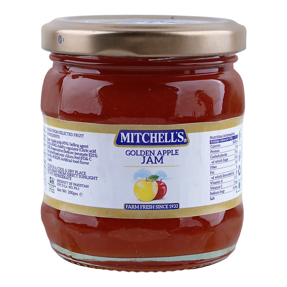 Mitchell's Golden Apple Jam 200g
