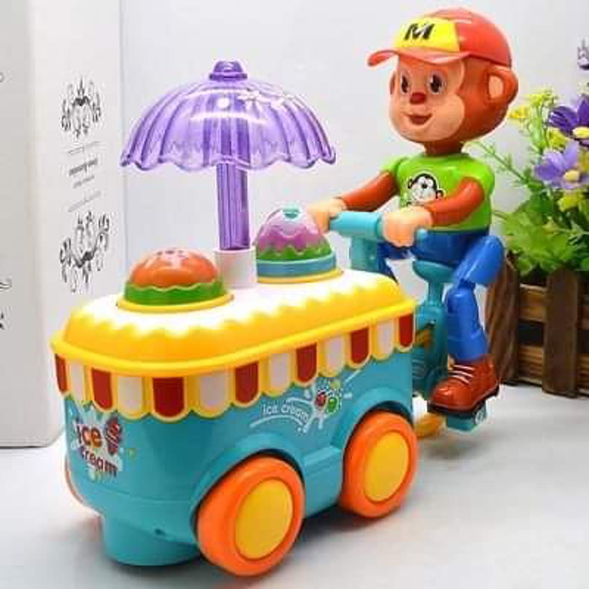 Kids Ice Cream Car Toy With Light Music 1 Piece