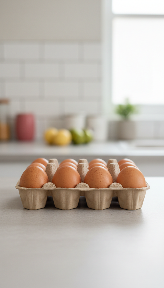 Brown Eggs Farm Tray