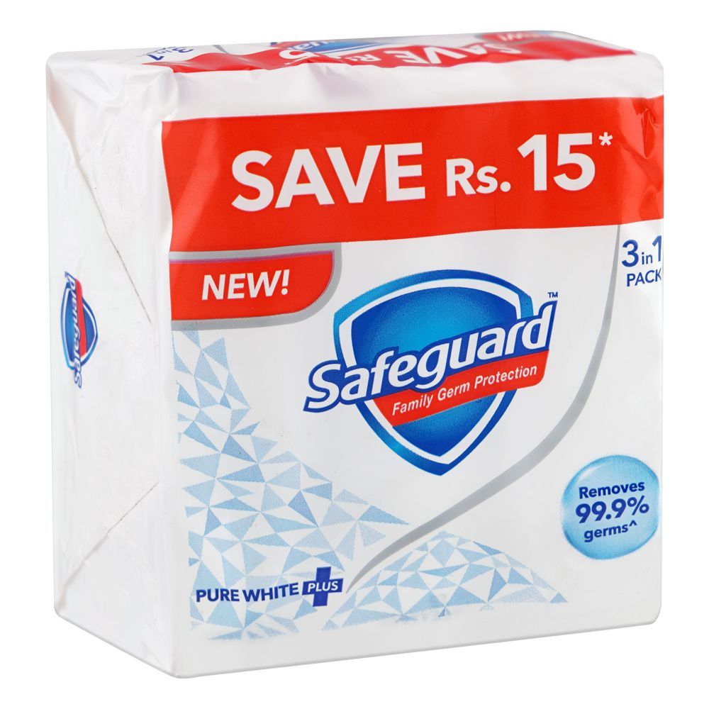 Safeguard Pure White Soap 3 x 135g