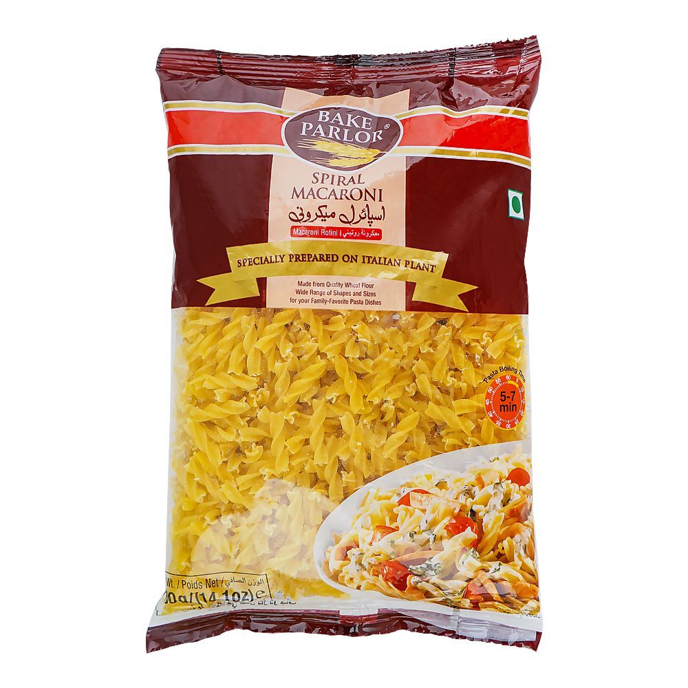 Bake_Parlor Spiral/Screw Macaroni Pouch 400g