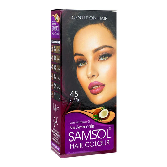 Samsol Hair Colour 45 Natural Black 1 Piece