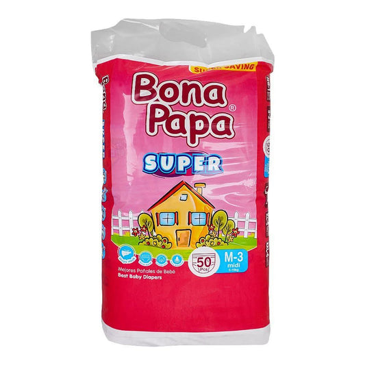 Bona Papa Super Baby Diapers Medium Size 3 50 Piece Pack