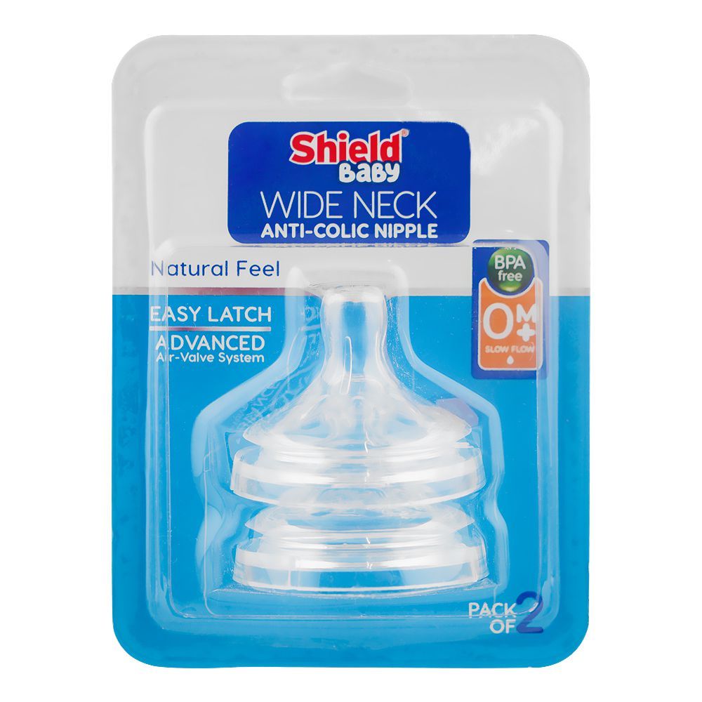 Shield Silicone Nipple Wide Neck 2 Piece