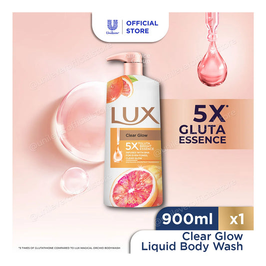 Lux Liquid Body Wash Clear Glow Grapefruit 450ml