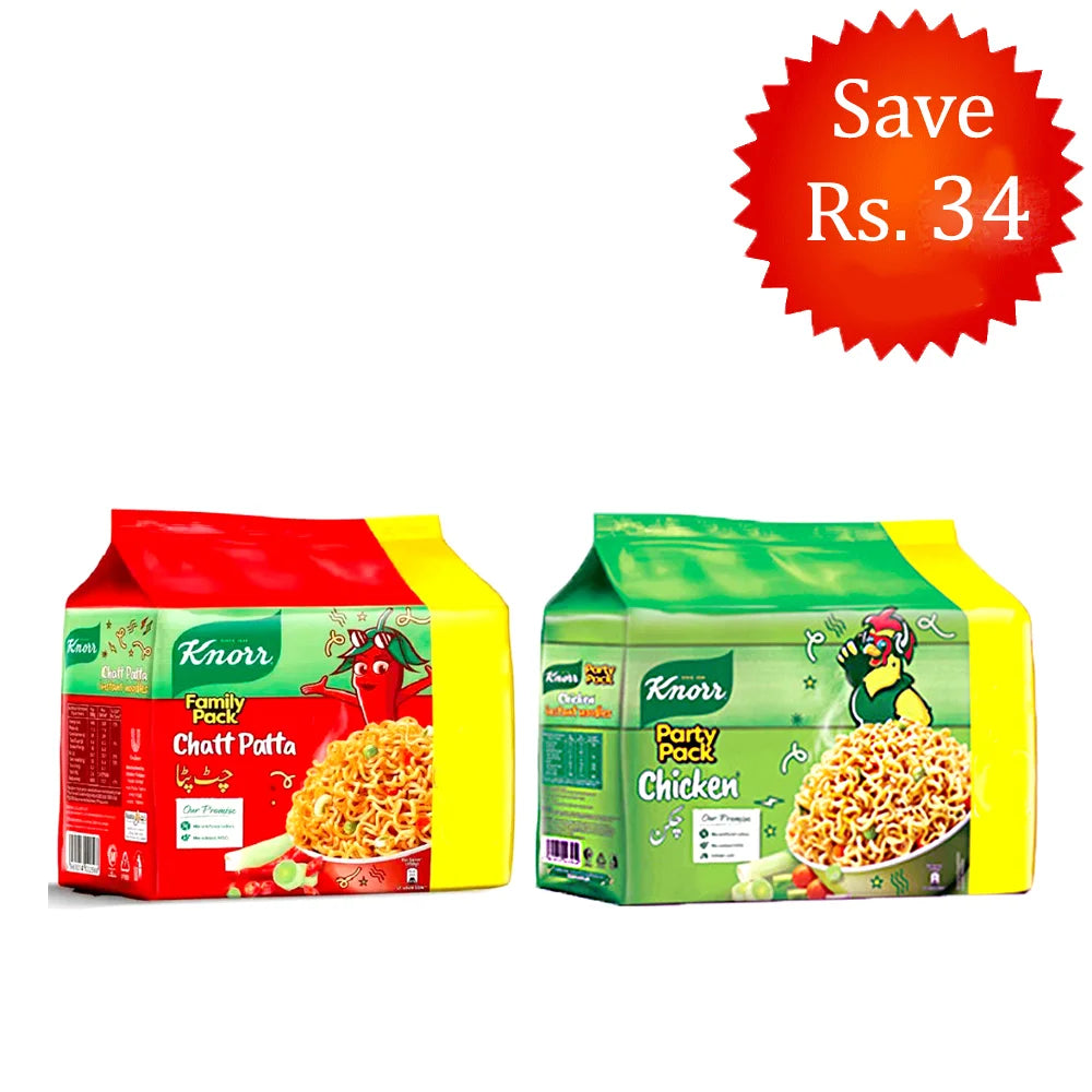 KNORR [ FOODS ] KNORR CHATT PATTA + CHICKEN TWO FAMILY PACK.