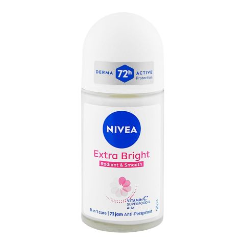 NIVEA Extra Bright Radiant & Smooth Roll-On 50ml