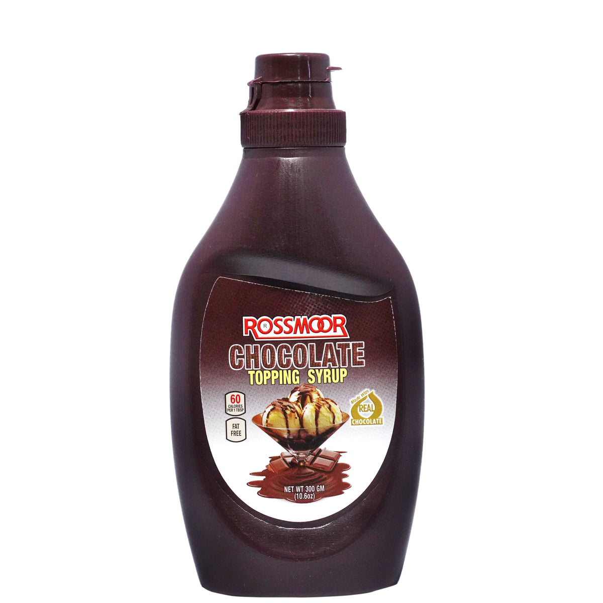 ROSSMOOR CHOCHOLATE TOPPING SYRUP 300G BOTTLE.