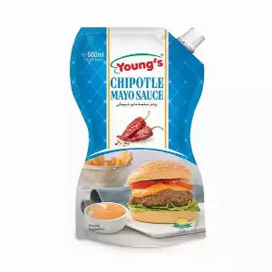 YOUNG'S MAYO CHIPOTLE STAND UP POUCH 500ML.