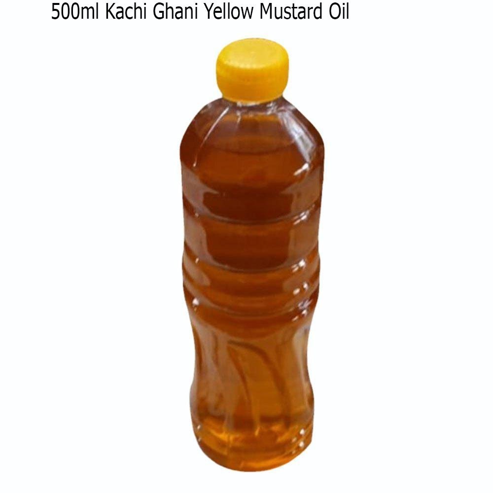 MUQADDAS MART FOOD \ PURE NATURAL MUSTARD OL [ KHALIS OIL ] 500G.