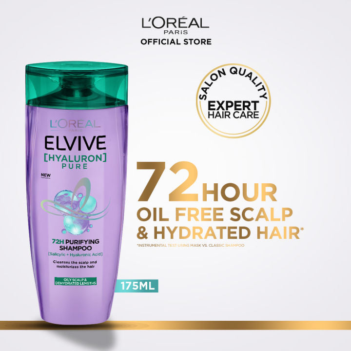 L'Oreal Paris Hyaluron Pure Shampoo (For Oily Scalp) 175ml