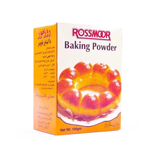 ROSSMOR BAKING POWDER 100G BOX.