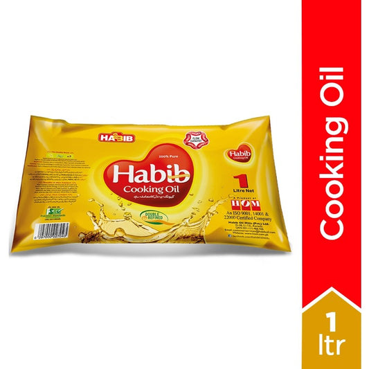 HABIB COOKING OIL 1L MPOUCH.