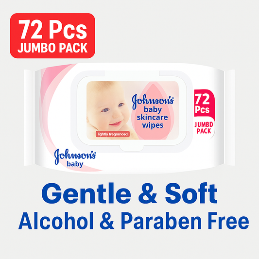 Johnson's Baby Sensitive Baby Wipes 72 Pieces