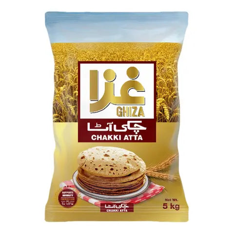 GHIZA PURE CHAKKI [KHALIS] ATTA 5KG BAG.