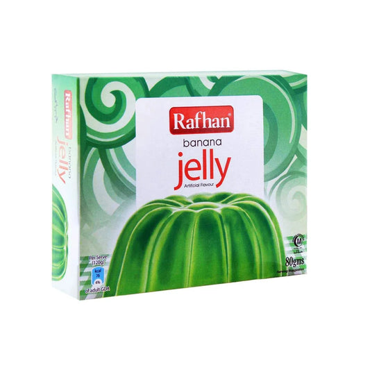 RAFAN BANANA JELLY POWDER 80G BOX.
