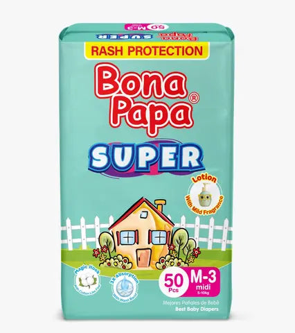 Bona Papa Baby Diapers Medium 48 Pieces