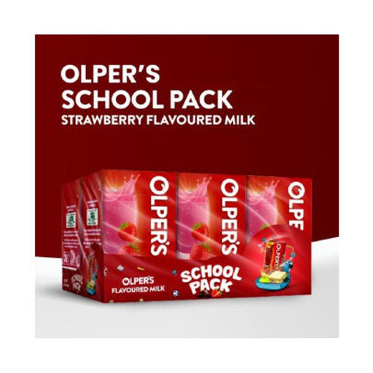 Olper's Strawberry Flavoured Milk 180ml 24 Pieces