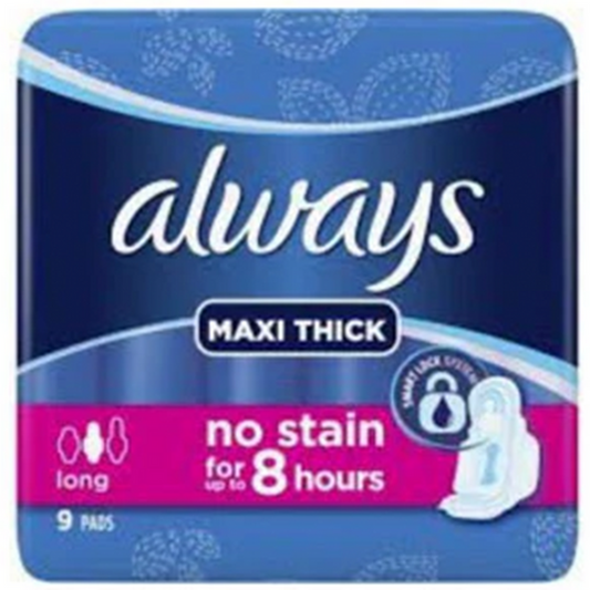 Always Maxi Thick Pads 9 Pieces