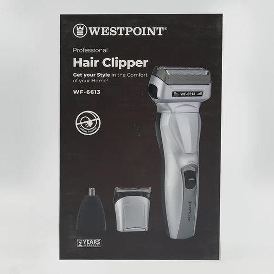 Westpoint Professional Hair Clipper Silver 3W WF-6613 1 Unit