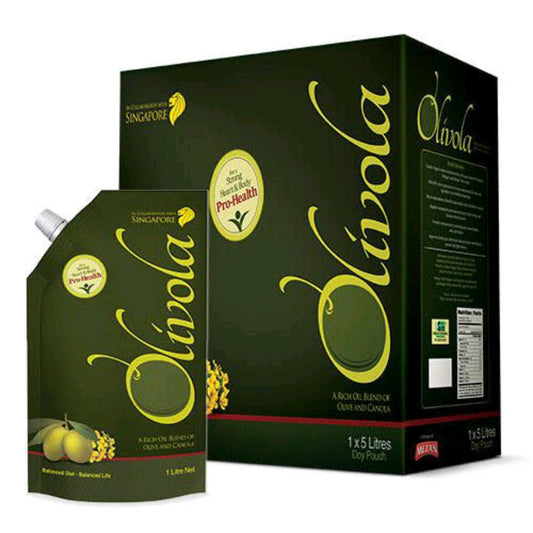 OLIVOLA OLIVE + CANOLA COOKING OIL STAND UP 5POUCH 1CTN.