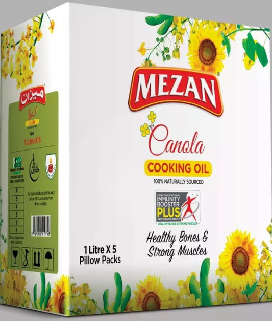 MEZAN CANOLA OIL 5L PACK CTN .