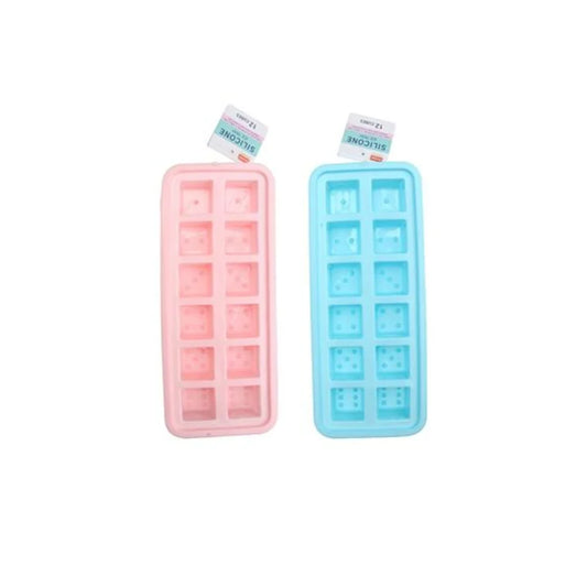 Daiso Silicone Ice Tray Random Color (12 Cubes) 1pc