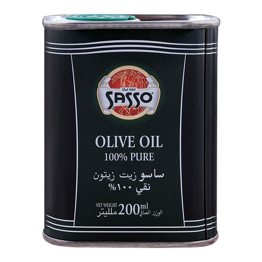 SASSO OLIVE MASSAGE OIL 200ML TIN.
