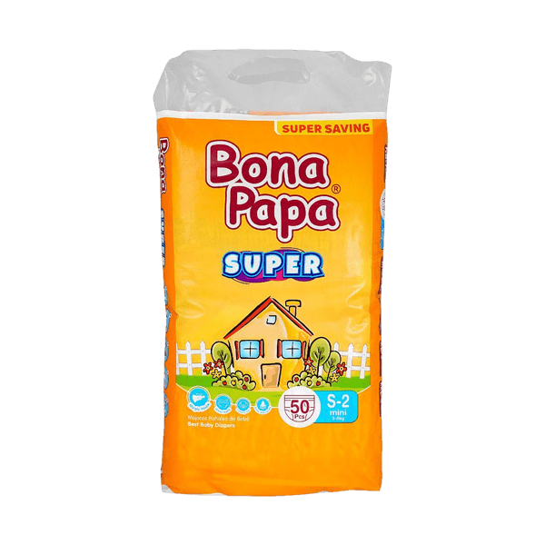 Bona Papa Super Baby Diapers Small Size 2 50 Piece Pack
