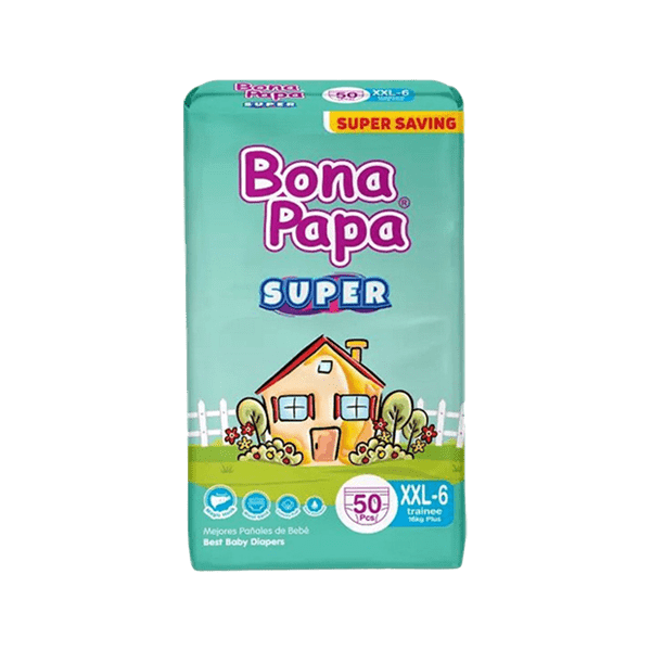 Bona Papa Super Baby Diapers XXL Size 6 50 Piece Pack