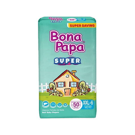 Bona Papa Super Baby Diapers XXL Size 6 50 Piece Pack