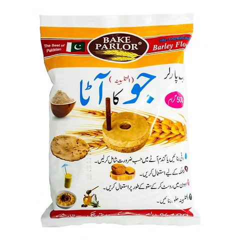 BACK PARLOR [BP BRAND] BARLEY FLOUR [ JAU KA ATTA ] POUCH 500G.