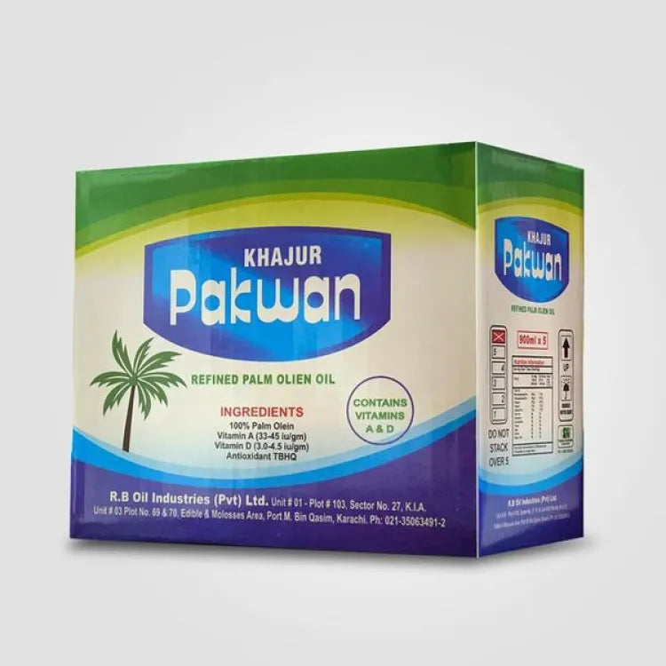 PAKWAN COOKING OIL 900ML 5P POUCH CTN.